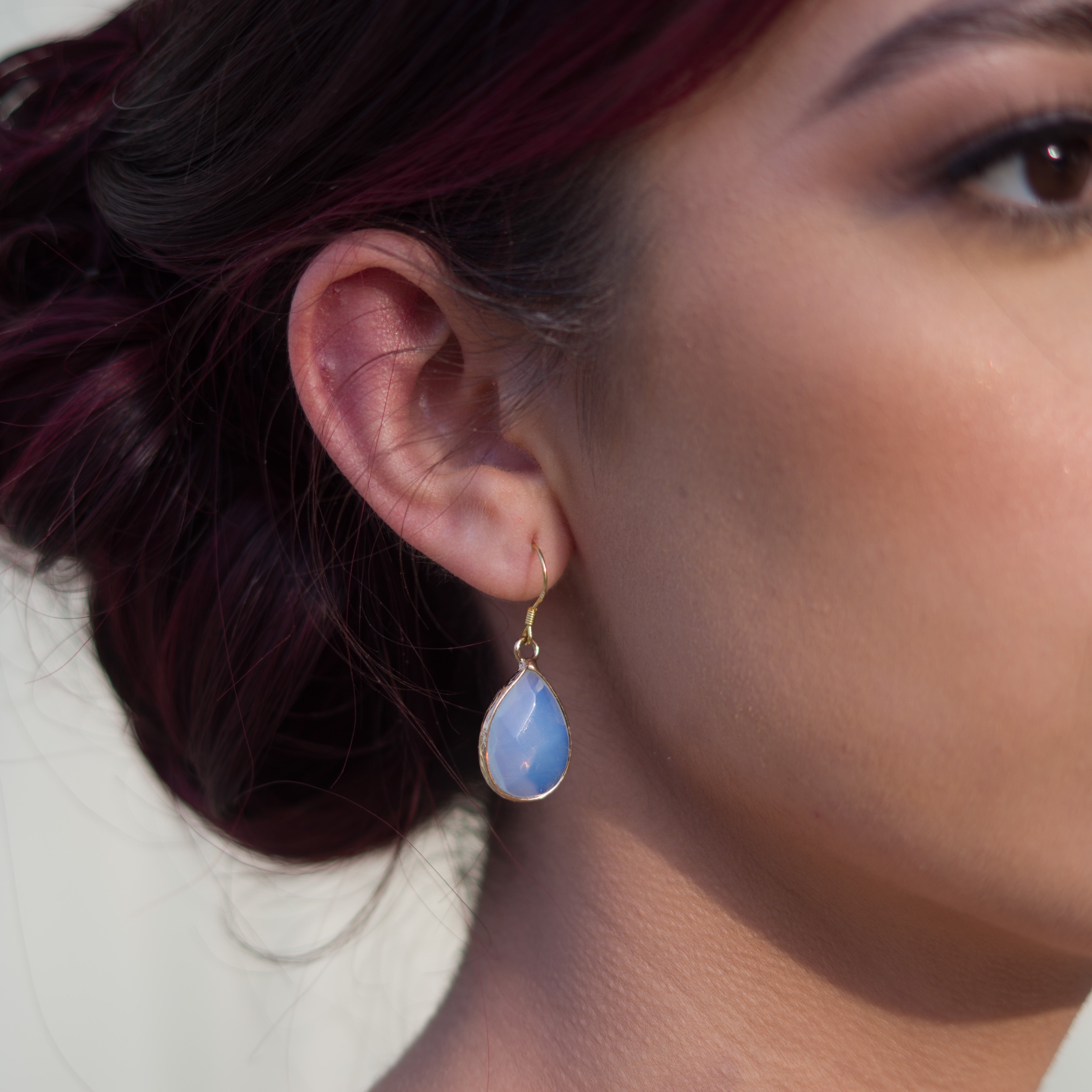 Opal Teardrop Earrings